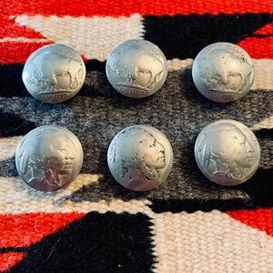 Vintage Button Covers - Indian Head & Buffalo Nickles